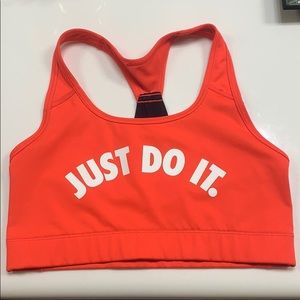 Nike Neon Orange Dri-Fit Sports Bra
